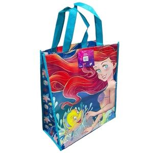 DISNEY Princess The Little Mermaid Ariel with Flounder Reusable Tote Bag